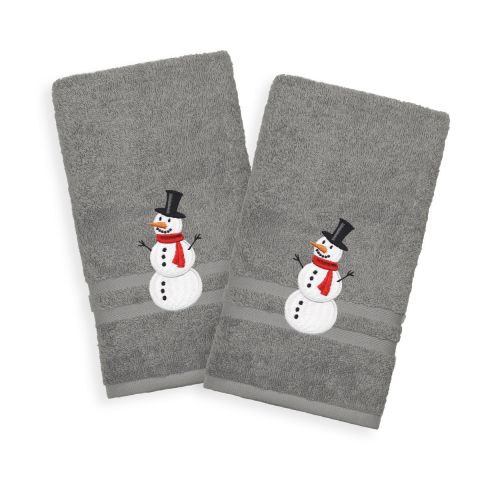 Snowman Embroidered Denzi Towel