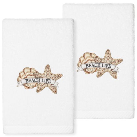 Beach Life Embroidered Towel