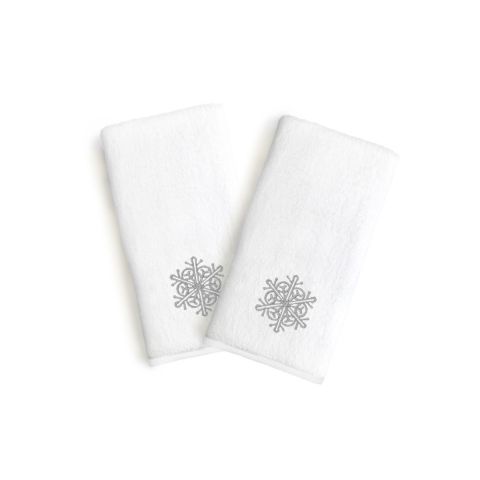 Snow Flake Embroidered Towel